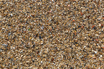 Sea pebble and stones on a beach. Natural background.