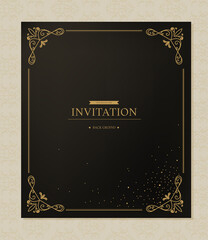 Invitation illustration collection of various patterns