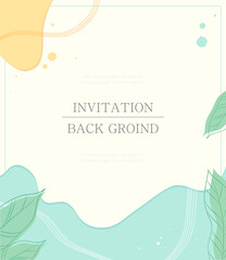 Invitation illustration collection of various patterns