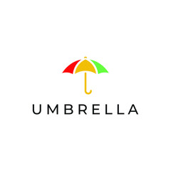 umbrella colorful logo vector modern simple sophisticated geometric concepts