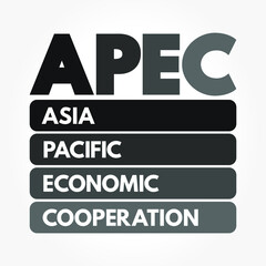 APEC - Asia Pacific Economic Cooperation acronym, concept background