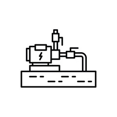 Water pump installation icon