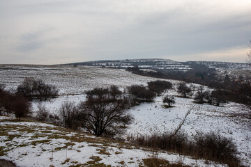 landscape with snow