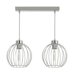 Lamp on white background and free space for your decoration 