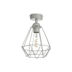 Lamp on white background and free space for your decoration 