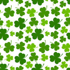 Clover leaves background. Suitable for Saint Patrick's Day, nature concept, and other.