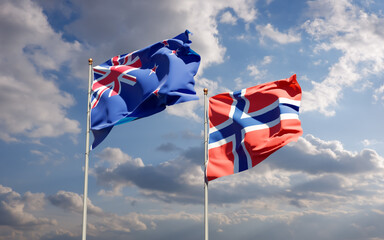 Flags of Norway and Norway.