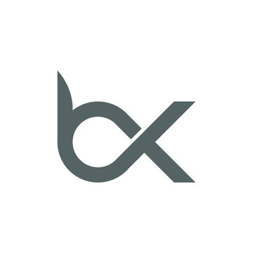  illustration vector graphic of logo letter bk gray