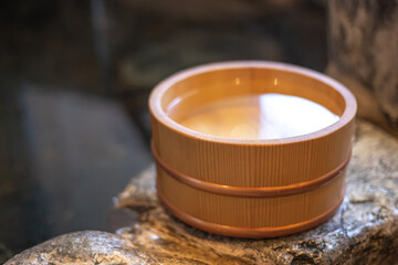 日本の温泉　和風イメージ