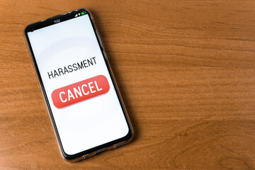 Harassment - Phone with cancel button