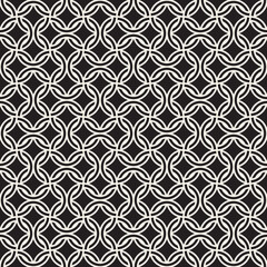 Vector seamless geometric pattern. Stylish abstract decorative background. Repeating interwoven lines design.