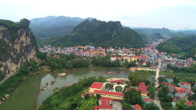 The beauty of the northern mountainous region of Vietnam - Na sam, Lang son, Vietnam