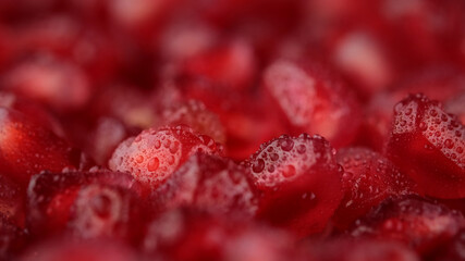 fresh pomegranate grains macro