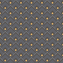 Abstract rhombuses seamless pattern. Repeating ethnic ornament. Tribal wallpaper. Ancient mosaic. Digital paper, web, textile print, package. Vector color background.