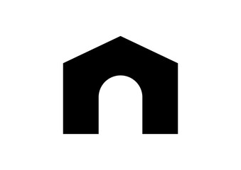 Home icon vector icon. Simple element illustration. Logo element illustration. home design. home concept. Can be used in web and mobile.