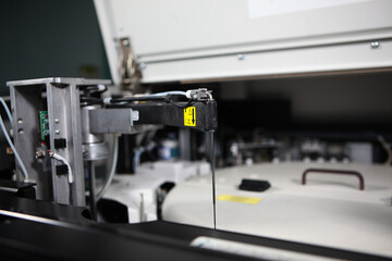 Modern equipment in the clinical and diagnostic laboratory. Photo in the interior of the laboratory. Scientific research. Photos without people.