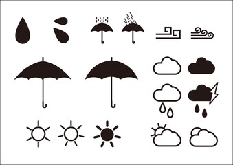 天気マークセット（jpeg）