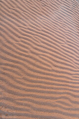 sand texture on a desert dune with patterns in the form of waves created by the wind