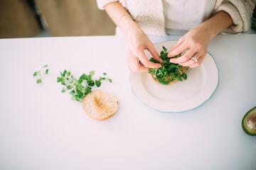 avocado toast morning honey breakfast