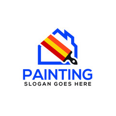 real estate painting business logo design