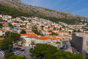 Fototapeta premium Beautiful view of the city of Dubrovnik on a sunny day. Croatia 
