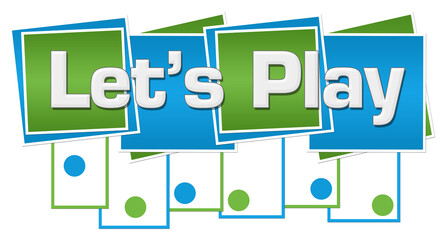 Lets Play Blue Green Squares Stripes Dots Bottom 