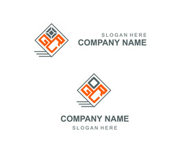 logo transportation home delivery letters GRU