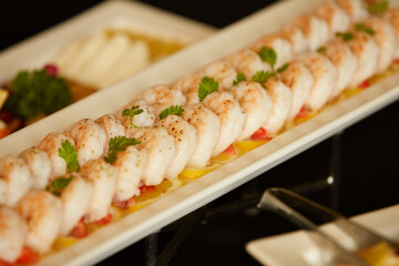 Various foods at the buffet restaurant