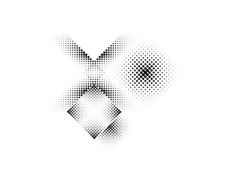 Linear halftone dots Design .elements for your design. vector illustration