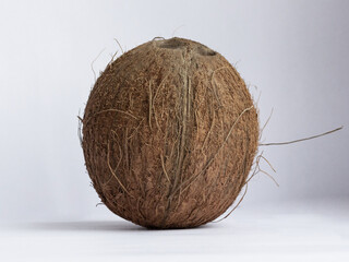 Coconut. Coconut on a light background.
