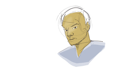 Gesicht Illustration Skizze