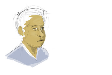 Gesicht Illustration Skizze