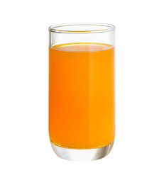 Orange juice isolated on white background.