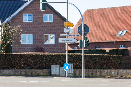 Schild Impfzentrum