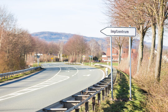 Schild Impfzentrum