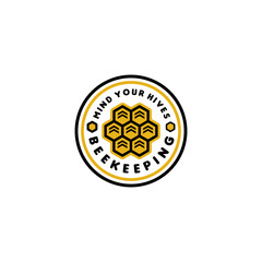 Honey Bee Logo animal Icon. beekeeping Vector Modern Symbol. Company Logo Design Inspiration.
