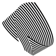 optical art abstract vector background shape wave design black and white op art  3d design, with organic effect.