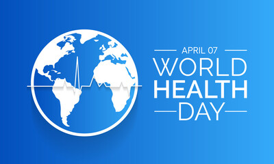 World Health Day is a global health awareness day celebrated every year on 7th April. Vector illustration design