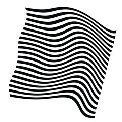 optical art abstract vector background shape wave design black and white op art  3d design, with organic effect.