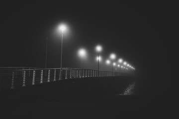 Pier in the fog - marina di Massa - tuscany 