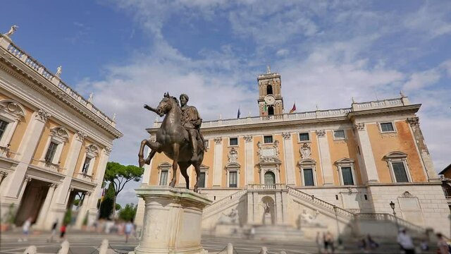 Palace of Senators, Bell Tower of the Senators Palace Rome, Italy
