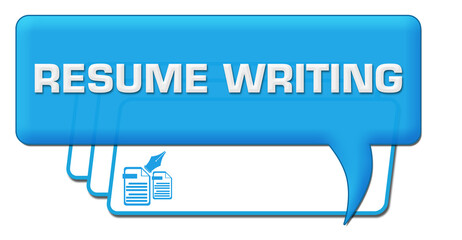Resume Writing Blue Lines Comment Symbol 