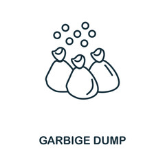 Garbige Dump icon. Simple illustration from recycling collection. Creative Garbige Dump icon for web design, templates, infographics and more