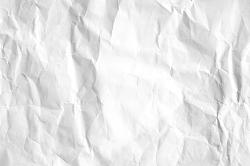 White crumpled recycle paper texture  background