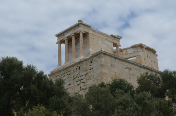 Fototapeta premium View from the hike to the Acropolis of Athens, Greece.