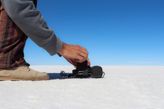 Foto Session Salar De Uyuni Bolivien Salzwüste