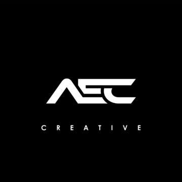 AEC Letter Initial Logo Design Template Vector Illustration