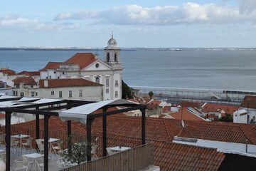 Miradouro de Santa Luzia Lisboa Portugal panorama