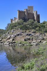 Fototapeta na wymiar Almourol castle on the Tagus river, Ribatejo, Portugal