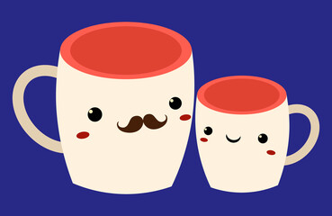 Padre e hijo taza
